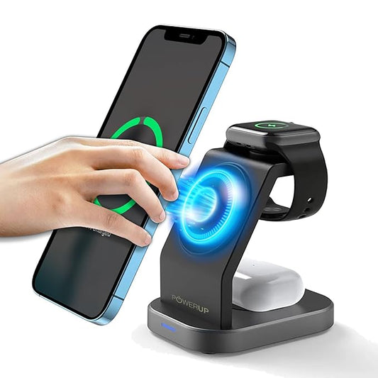 3‑in‑1 Magnetic Charging Dock – Streamline Your Charging Station.