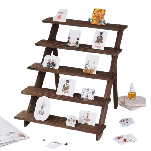 Bring nature indoors with this elegant natural wooden display riser-0